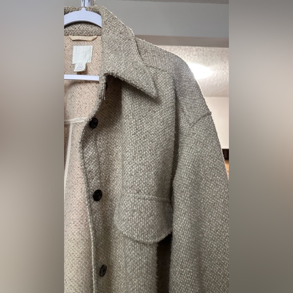 H&M Cream Textured Jacket - Picture 8 of 16